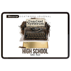 Unsolved Mysteries Homeschool Study Unit Digital Seatwork Journal Manuscript High School