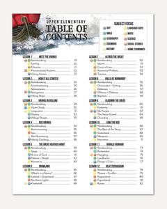 Vikings Homeschool Unit Study Digital Upper Elementary Student Book Table of Contents Lesson 1-12