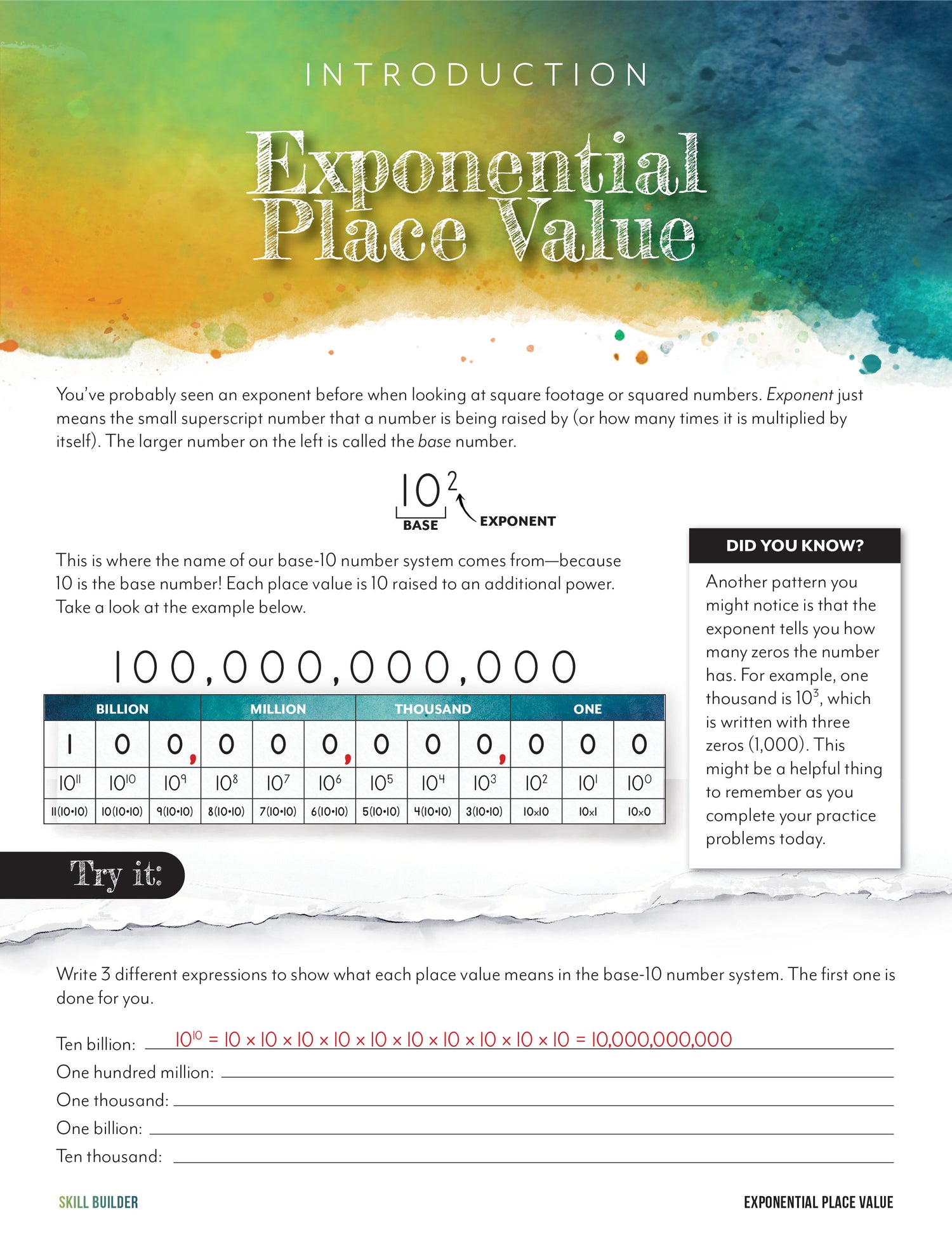 Modular Math: Number Sense Skill Builders