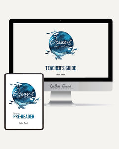Oceans homeschool unit study digital student workbook for pre-reader with teacher's guide combo