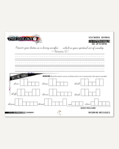 Psychology homeschool unit study print student seatwork  journal manuscript early elementary worksheet
