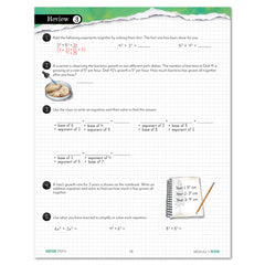 Modular Math Addition Step 6 Printed Module 3 Review Page Homeschool Unit