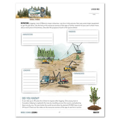 Alberta homeschool unit study digital middle school student book lesson 6