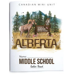 Alberta homeschool unit study middle school student printed notebook
