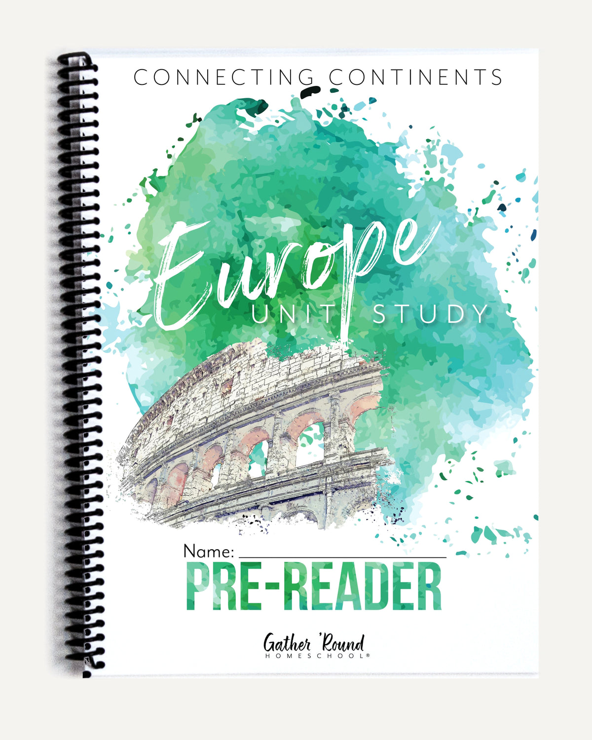 Europe homeschool unit study printed student book pre-reader