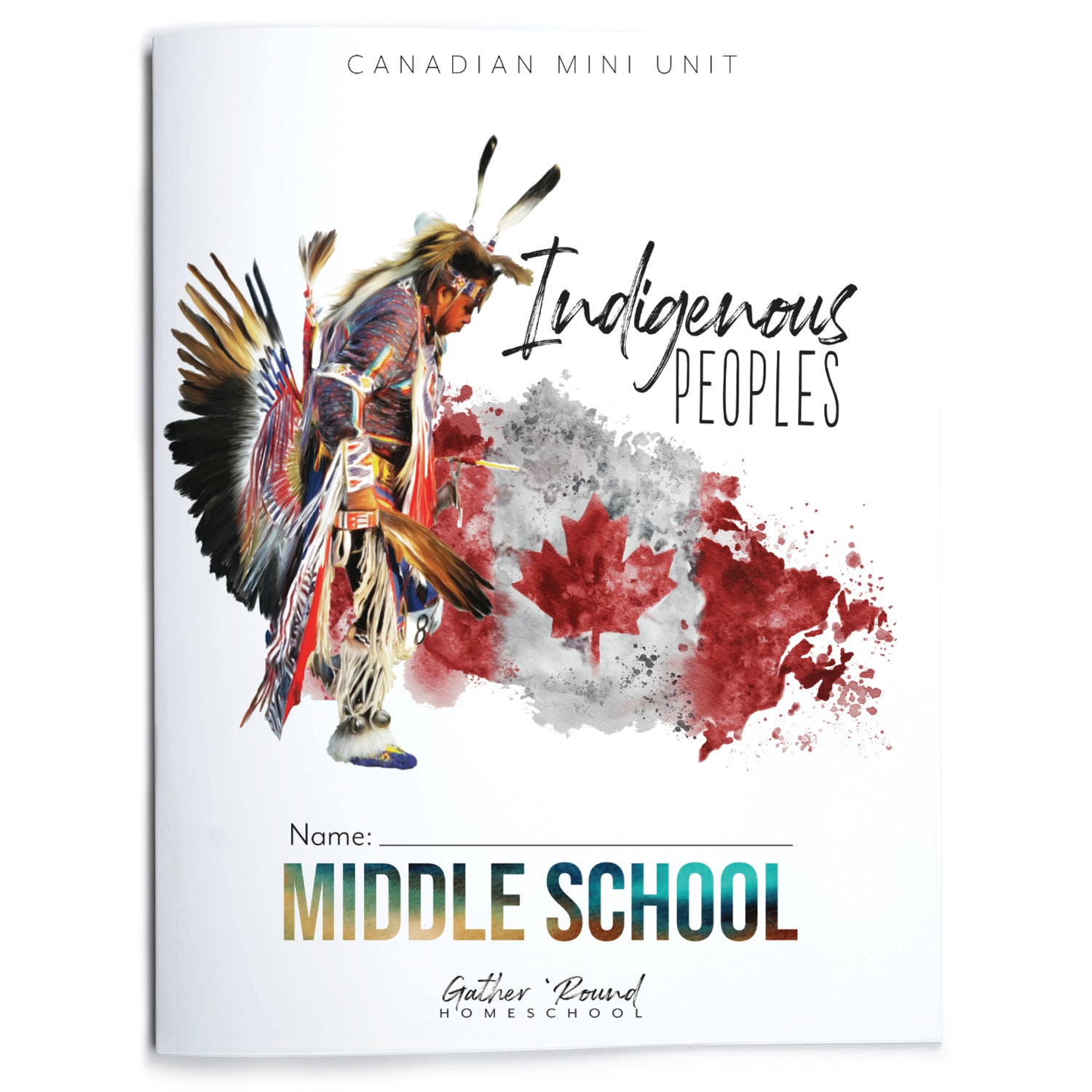 Indigenous Peoples homeschool unit study printed student book middle school