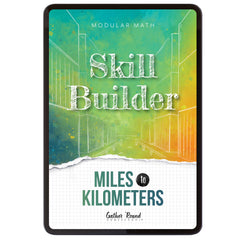 Measurement Step 6 modular math homeschool digital skill builder miles to kilometers