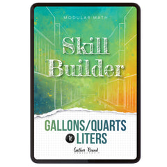 Measurement Step 6 modular math homeschool digital skill builder gallons/quarts to liters