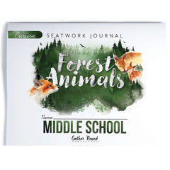 North American Forest Animals homeschool unit study print student seatwork journal in cursive for middle school