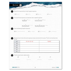 Number Sense Modular Math Step 6 printed book module 3 review