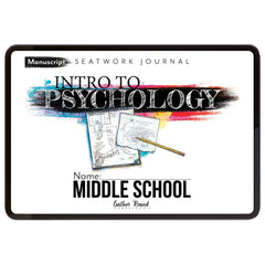 Psychology homeschool unit study digital student seatwork  journal manuscript in middle school 