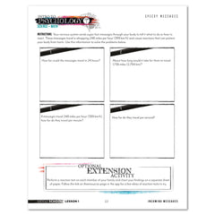 Psychology homeschool unit study print in middle school speedy messages worksheet 