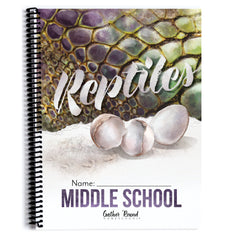 Reptiles homeschool unit study printed student workbook Middle School 