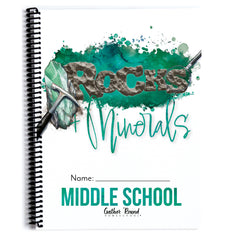 Rocks + Minerals homeschool unit study printed Middle School 
