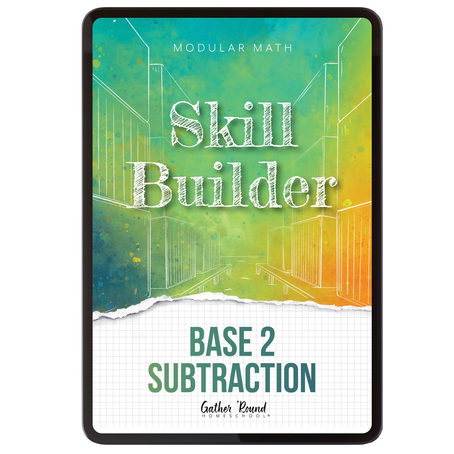 Subtraction Modular Math Step 6 digital skill builder base 2 subtraction
