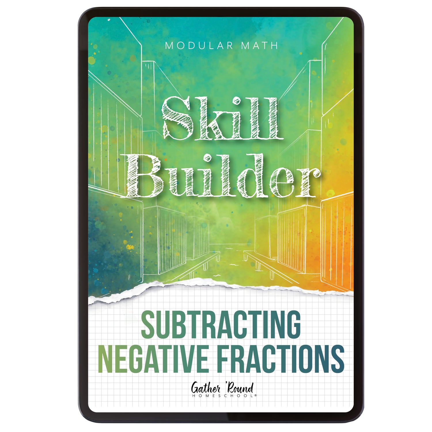 Subtraction Modular Math Step 6 digital skill builder subtracting negative fractions