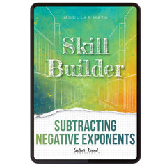 Subtraction Modular Math Step 6 digital skill builder subtracting negative exponents