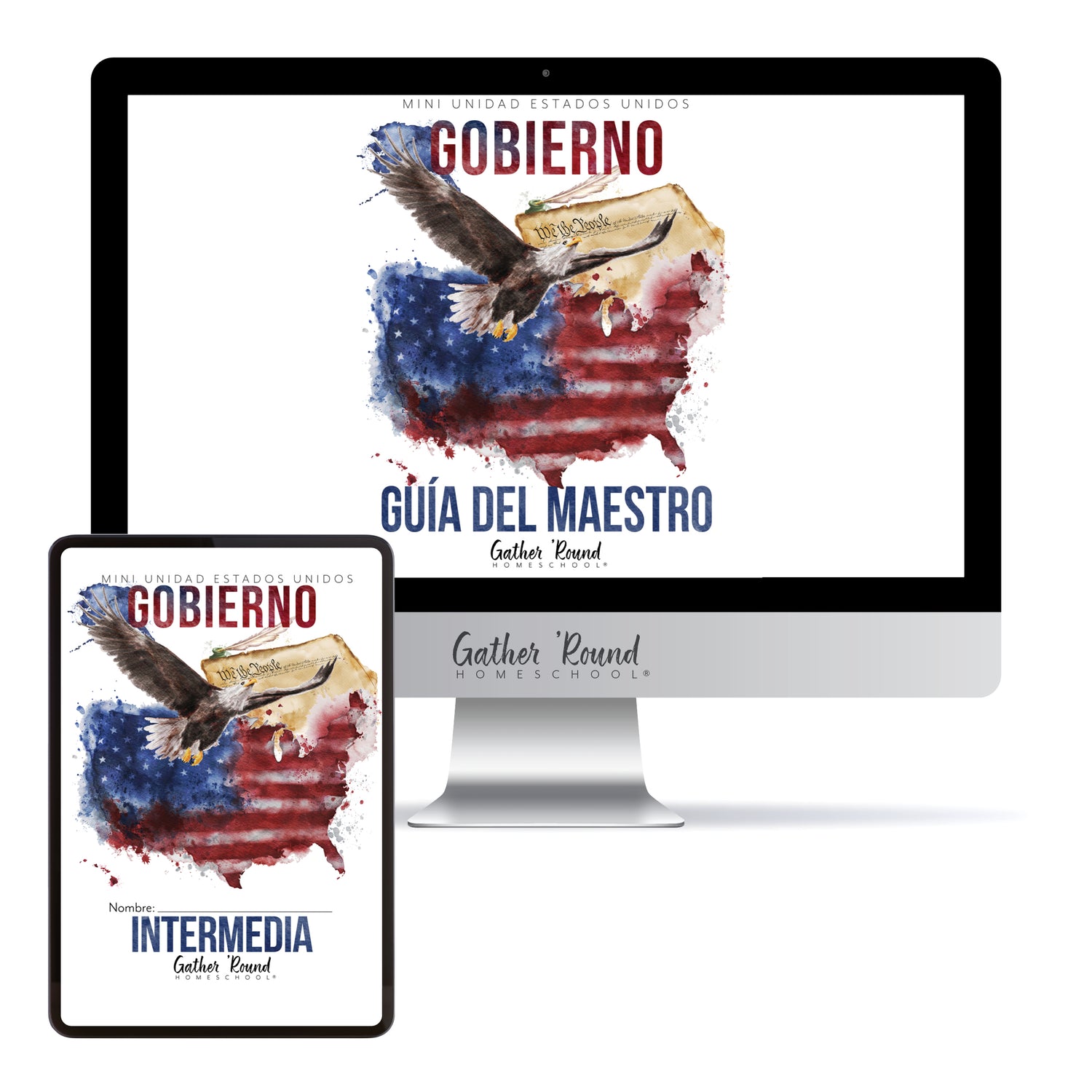 US Government Spanish Edition Homeschool Unit Study Digital Download Bundle Teacher's Guide and Middle School Student Book