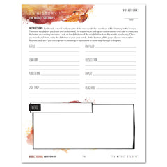 US History 1: A New World: Beginin-1763 Homeschool Study Unit Printed Middle School Student Book Lesson 17 Vocabulary