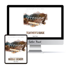 US History 3: Growing Identity: 1816-1899 Adventures Though History Homeschool Digital Bundle Teacher's Guide and Middle School Student Book