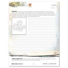 US History 4: War & Reformation: 1900-1945 Homeschool Unit Study Printed Middle School Student Book Lesson 18 Journal