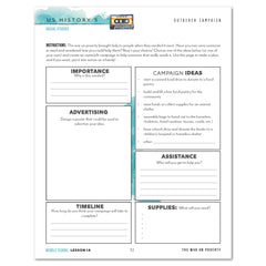 US History 5: A New Era:1946-1975 Homeschool Unit Study Printed Middle School Student Book Lesson 14 Outreach Campaign