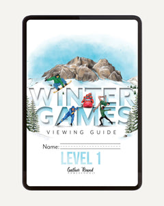 Winter Games Homeschool Unit Study Digital Download Level 1 Student Book