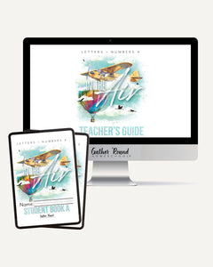 Letters + Numbers 4 In The Air Digital  Bundle Teacher's Guide and Student Book A and Student Book B