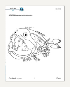 Oceans homeschool unit study digital student workbook for pre-reader with teacher's guide combo lesson one