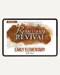 Renaissance and Revival Homeschool Unit Study Digital Seatwork Journal Manucript Early Elementary
