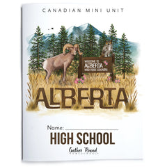 Alberta homeschool unit study high school student printed notebook