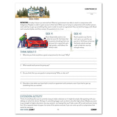 Alberta homeschool unit study student notebook lesson page for high school