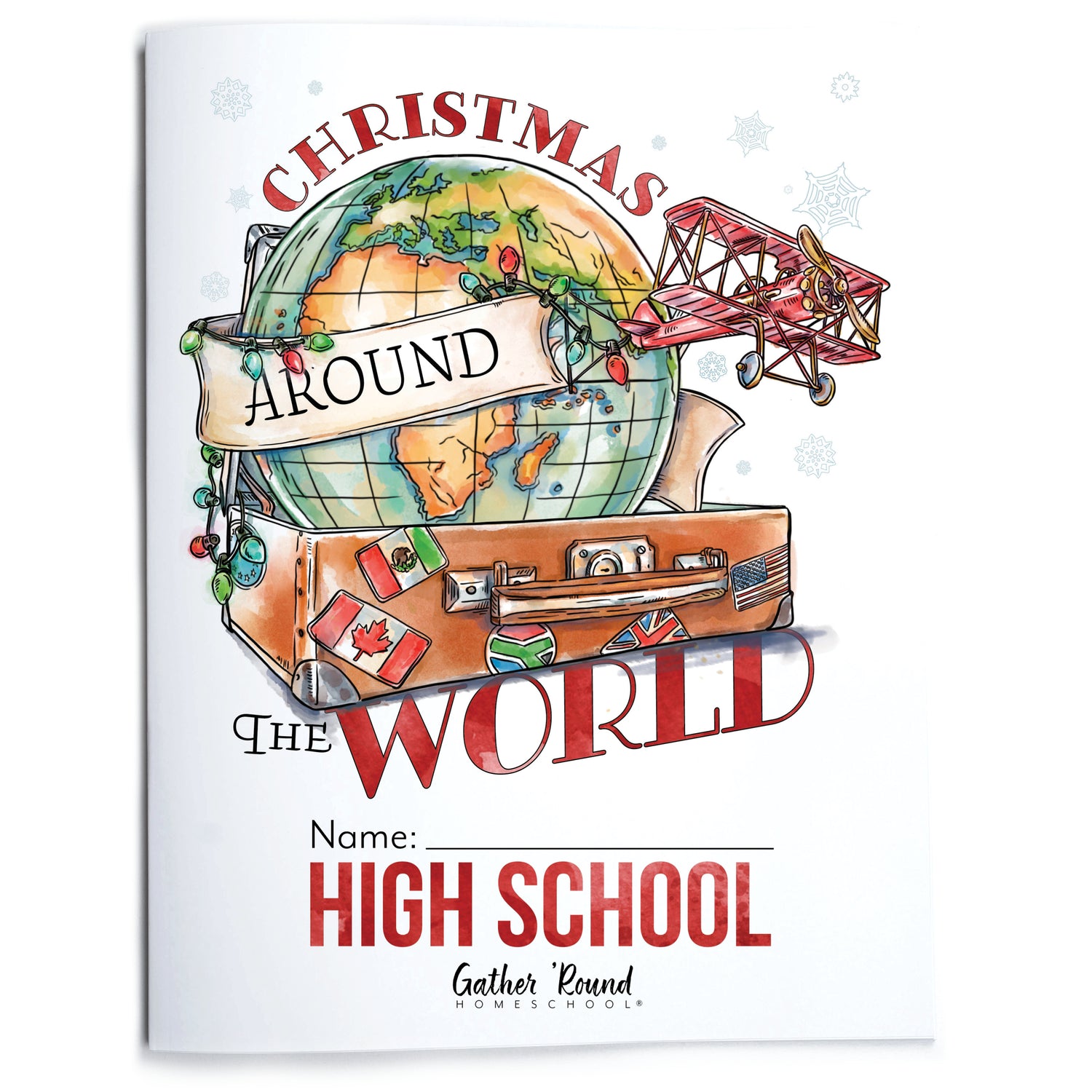 Christmas Around the World Homeschool Unit Study Printed High School Student Book 