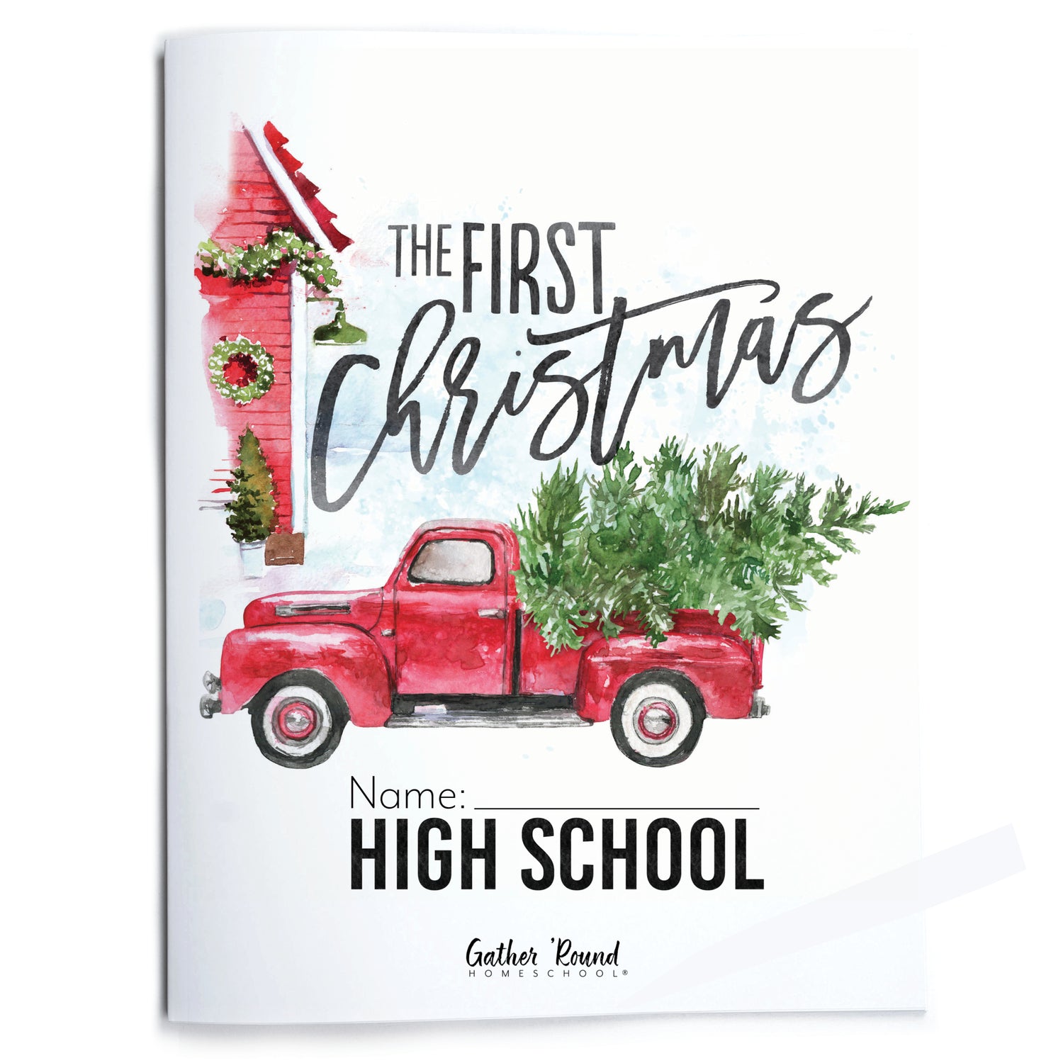 First Christmas homeschool unit study print high school student workbook