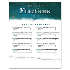 Fractions Level 3 Table of Contents
