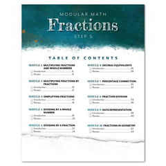 Fractions Level 5 Table of Contents