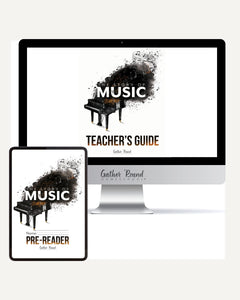Music homeschool unit study digital student workbook for Pre-Reader with Teacher's Guide bundle