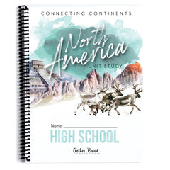 North America homeschool unit study print student workbook high school 