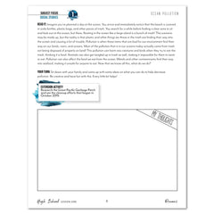 Oceans homeschool unit study print student workbook for high school ocean pollution