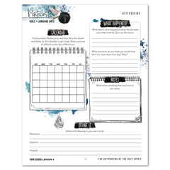 Pentecost Homeschool Unit Study Digital High School Student Book Lesson 3 Notebooking