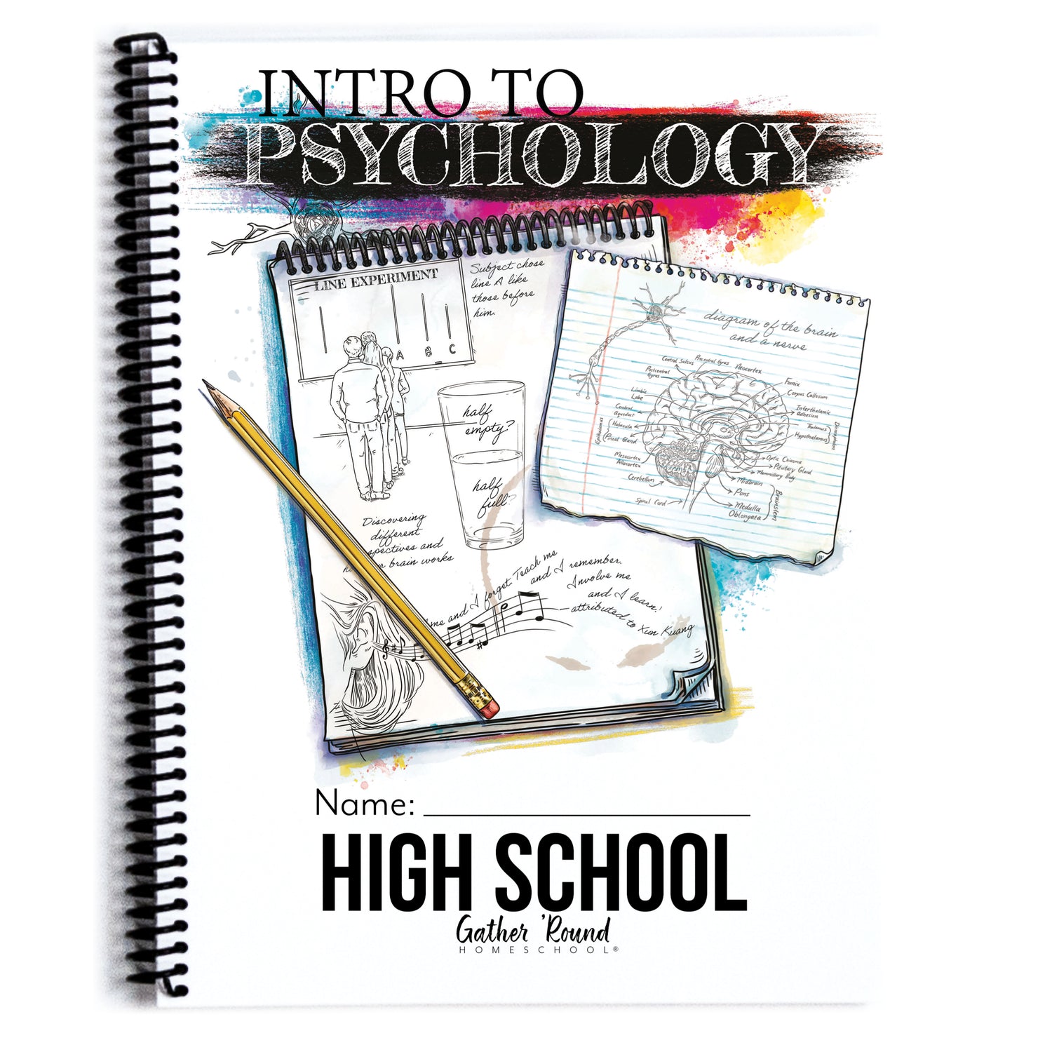 Psychology homeschool unit study print in high school