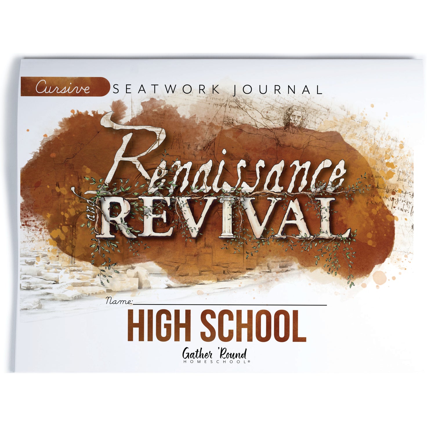 Renaissance and Revival Homeschool Unit Study Printed Seatwork Journal Cursive High School