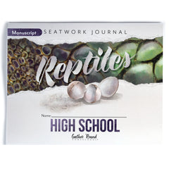 Reptiles homeschool unit study printed student seatwork journal in manuscript for High School