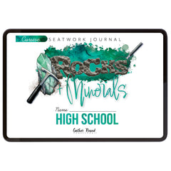 Rocks + Minerals homeschool unit study digital student seatwork journal in cursive for High School 