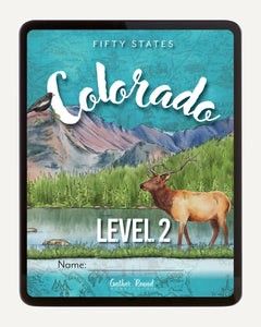 Colorado Fifty States Homeschool Unit Study Digital Student Book Level 2 Cover