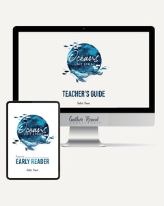 Oceans homeschool unit study digital student workbook for early reader with teacher's guide combo