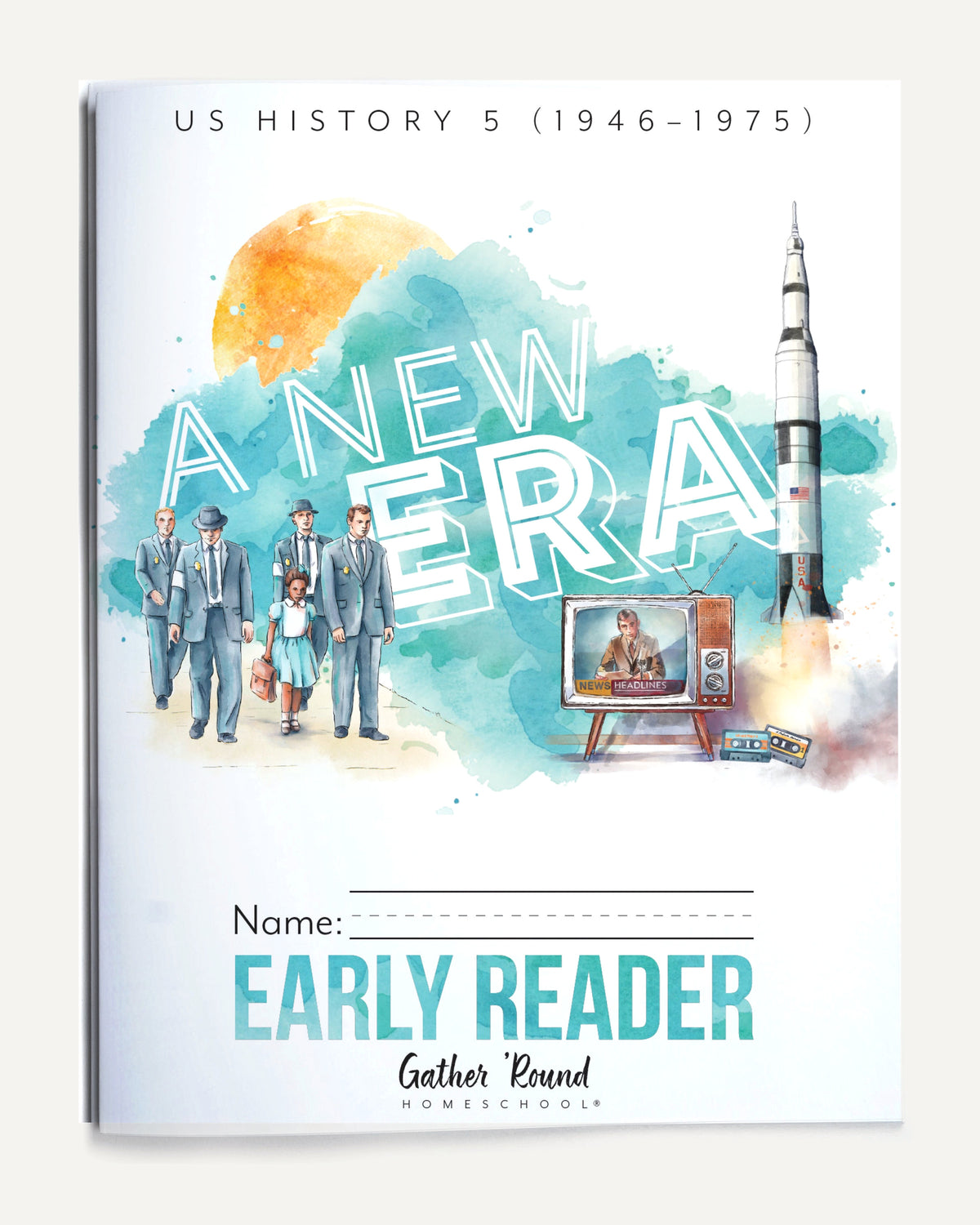US History 5: A New Era: 1946-1975 Homeschool Unit Study Printed Early Reader Student Book