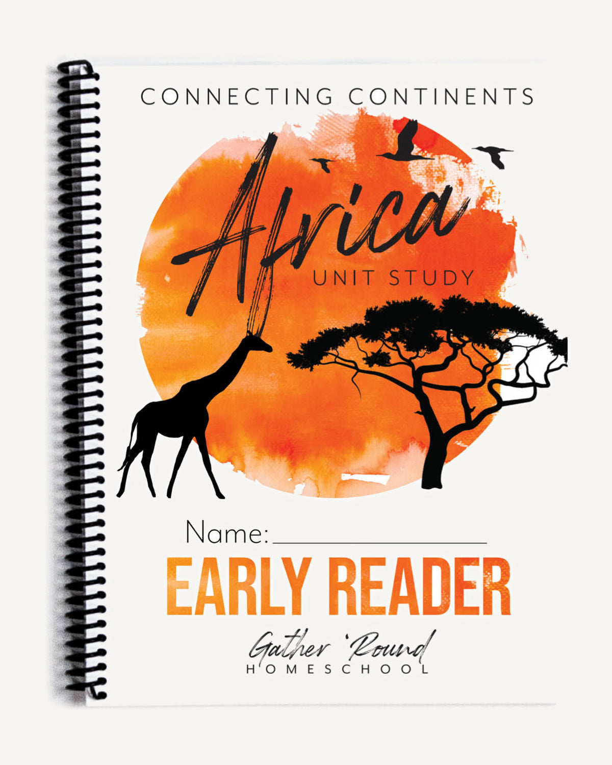 Africa homeschool unit study Printed Early Reader Student Book Cover