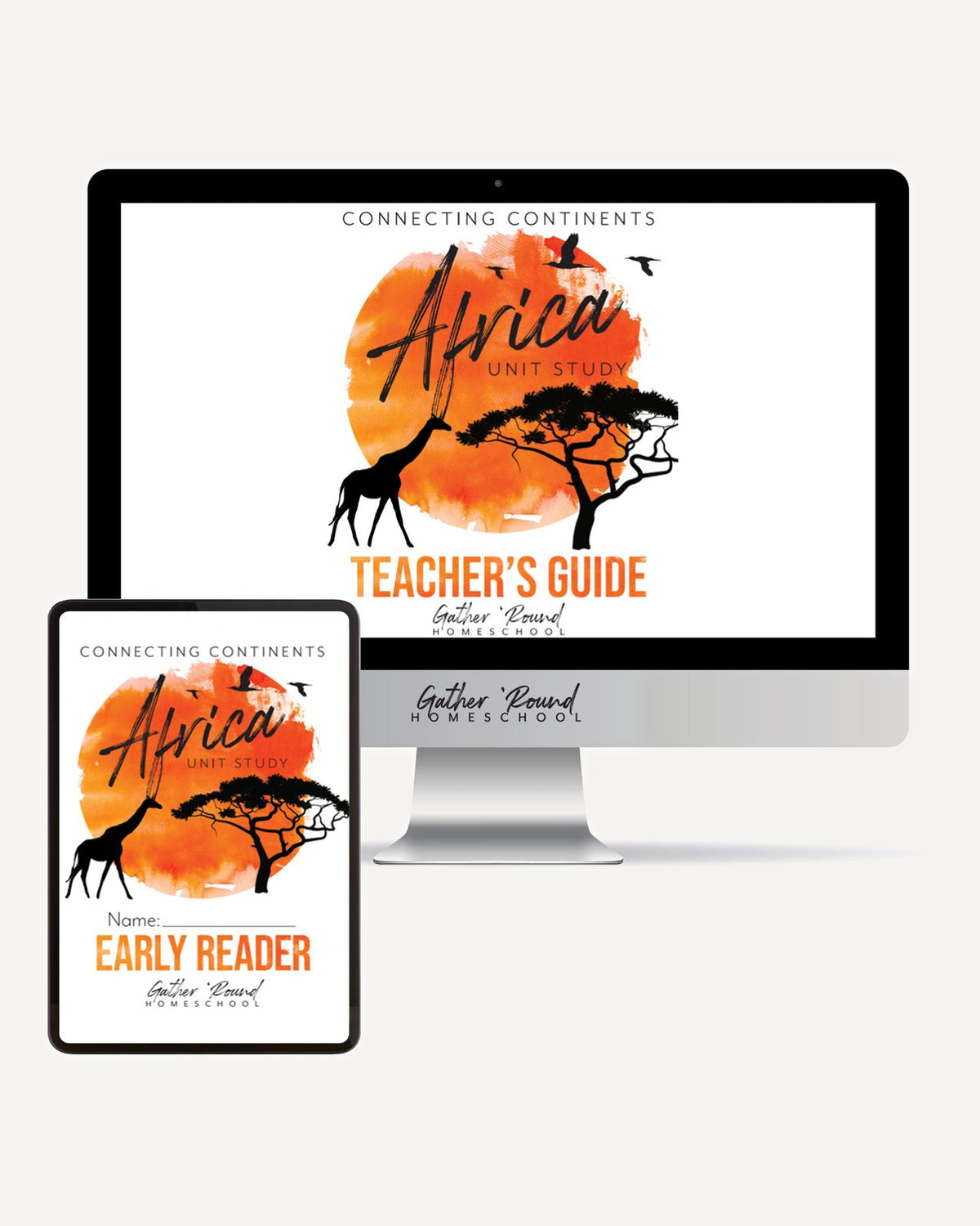 Africa homeschool unit study Digital Teacher's Guide and Early Reader Bundle