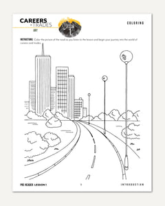 Careers + Trades Homeschool Unit Study Digital Pre-Reader Student Book Daily Lesson 1 Coloring